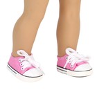 Pink Canvas Sneakers Fits 18  American Girl Doll Clothing Shoes