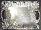 Arthur Court Silver Aluminum Butterfly Clutch Tray  Side Handles  24   x 16 5   