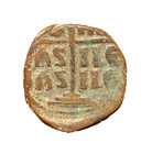 Byzantine Anonymous Follis  Christ Portrait  Romanus Iii  1028-1034ad