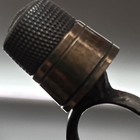 Vintage Sterling Silver Collectible Sewing Thimble Engraved Markings Inside