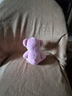 Dan Dee Pink Teddy Bear Plush Stuffed Animal Red Heart Nose- Excellent Cond-
