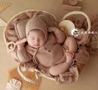 Newborn Photography Props Straw Basket Posing Nest Baby Changing Basket