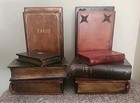 Vintage Resin Book Bookends Made In Italy Set Of 2