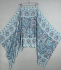 Vera Bradley Scarf Womens One Size Blue Daisy Dot Paisley Soft Fringe Wrap Shawl