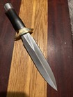Vintage Custom Large Dagger Fighting Knife Unmarked Well Crafted 80   s Usa