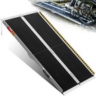 5ft 600lbs Folding Wheelchair Ramp Aluminum Mobility Ramp Portable Non-slip New