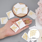 9pcs 1 6x1 6 Inch Patterned Stickers Edge Tiles Sticker Self Adhesive Gold Stick