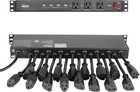 1u Rack Mount 19 Outlet Pdu Power Distribution Unit Power Strip Circuit Break   