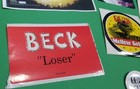 Beck Vtg 1994 Promo Odelay Card  Decals   Button  Publicity Photos Beer Can Ad  