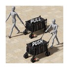 Ever Advanced Folding Push Wagon With Brakes  Portable Shopping Cart  Collaps   