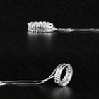2ct Round Cut Vvs1 Diamond Women s Circle Pendant Necklace 14k White Gold Finish