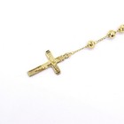 18k Layered Real Gold Filled Religious Rosary Necklace Virgin Mary Cross 