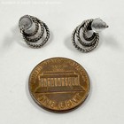 11 3mm Sterling Silver Southwestern Style Looped Turquoise Stud Earrings 1 48g