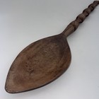 Vintage Giant Carved Wood Pineapple Spoon Wall Hanging Tiki Monkey Pod 33 5 