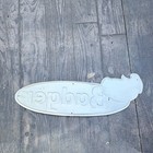 Badger Vintage Advertising Sign Yellow Oval W  Badger Head Graphic Black White