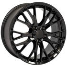 19x8 5   20x10 Black 5734 Wheels   Advanta Tires C7 Corvette - Z06 Style