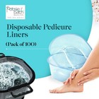 Footsie Bath Liners Original Disposable Pedicure Spa Liners 100 Count