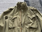 Vtg M-1951 Us Army Og-107 Field Jacket Men   s Large long  Korean War  Distressed