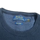 Polo Ralph Lauren Mens Sweater Large Pima Cotton Navy Blue Pony