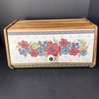 The Pioneer Woman - Wooden Bread Box  floral Acacia Farmhouse  Kitchen Storage