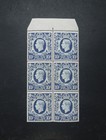 King George Vl Gb 10  Block Of 6 Sg 478b Mnh Well Centered Good Perforation Vf