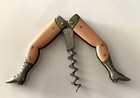 Antique  German Novelty Lady Legs   Plain Flesh  Corkscrew  Stamped Registrirt