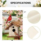 Spring Cardinal Bird Garden Flag 12x18 Inch Double Sided Pink Flowers Tree Su   