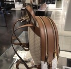 Michael Kors Jaycee Medium Mk Signature Logo Backpack Luggage Brown