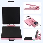 Heat Press Machine 15 X 15 In Sublimation Printer Transfer For Diy T-shirt Pink
