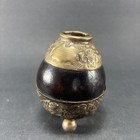 Industria Argentina Alpaca Hammered Yerba Mate Tea Gourd Cup 3 75   