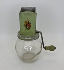 Vtg 1930s Decorative Nut Chopper Small Grinder Made By Hazel Atlas Glass 6   