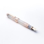 Hachimonjiya Hatsuyuki Fountain Pen Nib F 14k Large Pink Gold With Box New