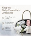 Kiddycare Diaper Caddy Organizer For Baby Nursery Basket W  Handle Compartments