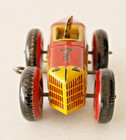Vintage 1930 1940  Marx Tin Litho Wind Up  7  Boat Tail Race Car With Driver  5 
