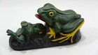 Vintage Reproduction Cast Iron Mechanical Frog Coin Bank