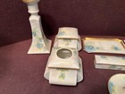 Gorgeous Antique 15pc Porcelain Hand Painted Vanity Dresser Set