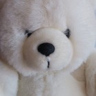 Vintage America Wego Ivory White Pot Belly Bear Stuffed Animal Plush Toy Chunky
