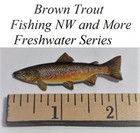 Brown Trout Hat Or Lapel Pin - Pin Pals Freshwater Series