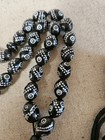 Black Coral Silver Inlaid  Tasbih prayer  Beads