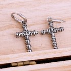 Mens Womens Skull Cross Drop Hoop Earrings Stainless Steel Gothic Punk Jewelry