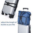Xinrui 2 Pack Luggage Straps Bungees adjustable Suitcase Carry On Bag Handle    