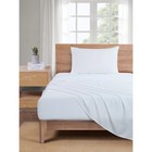 Microfiber Bed Sheet Set White Twin Size 3 Piece Soft Wrinkle Resistant
