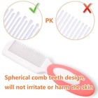 Baby Hair Brush And Comb Set For Newborns   Toddlers   natural Soft Bristle