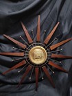 Vtg Mid Century Modern 28  Starburst Sunburst Wall Clock Retro 1960 s 