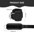 2 Pcs Wrist Cuffs Lifting Straps With D Rings For Cable Machine  Adjustable Gym