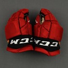 Ccm Pro Stock 14  Hockey Gloves Nikita Okhotiuk Binghamton Devils