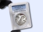     Magnificent Argali 1 Oz Silver Coin 500 Togrog Mongolia Pcgs70dcam 2022