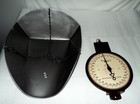 Vintage American Family Hanging Scale With Basket Dark Brown Metal Body Read  
