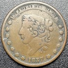 1837 Hard Times Token  Ht-49  Millions For Defense   Not One Cent For Tribute