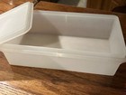 Vintage Tupperware 12  Rectangle Storage Keeper Container 677 Sheer Seal Lid